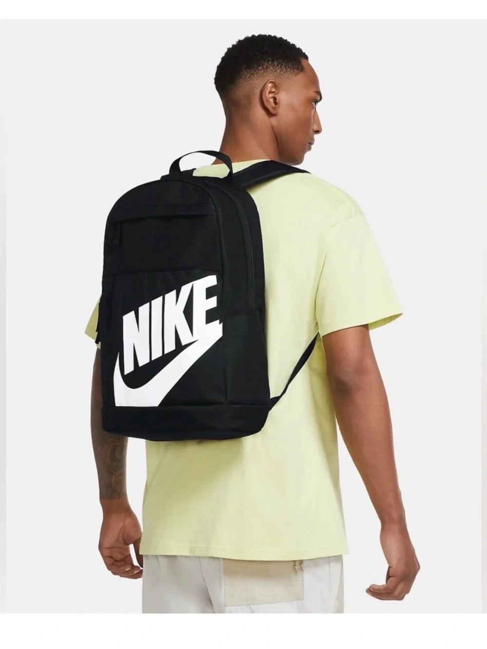 NWT NIKE Sportswear Unisex Black White Swoosh LOGO backpack Elemental 21l Bag